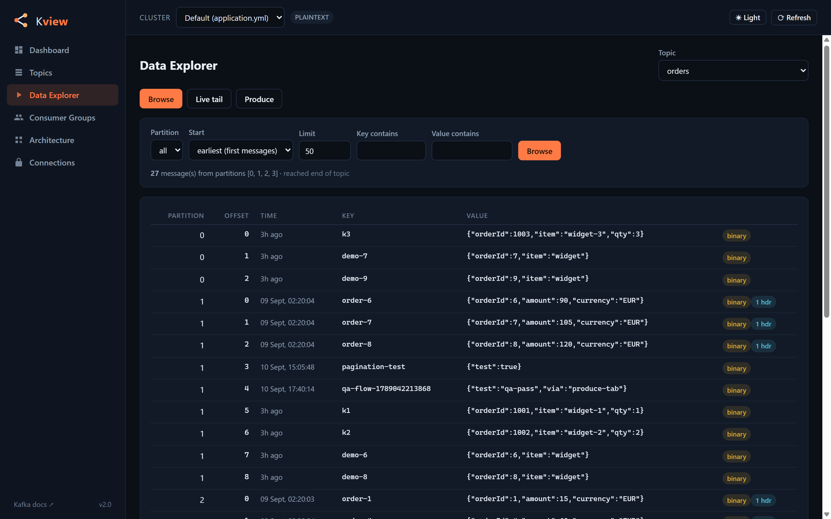 Kview Data Explorer